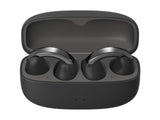 JVC Auriculares Inalámbricos Bluetooth | 24h de Batería y Carga Rápida | Auriculares Oreja Abierta | Ligeros y Resistentes al Agua | Deportivos con IPX4 y Control Táctil - HA-NP1T Negro