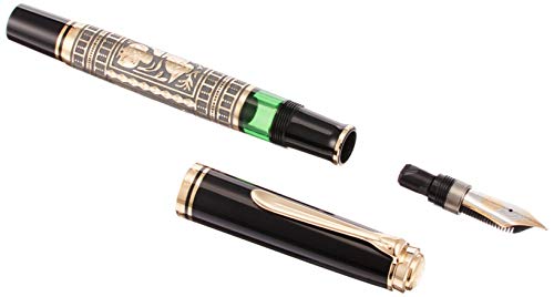 Pelikan M900 Pluma estilográfica TOLEDO 900 plumín EF en estuche regalo. Negro
