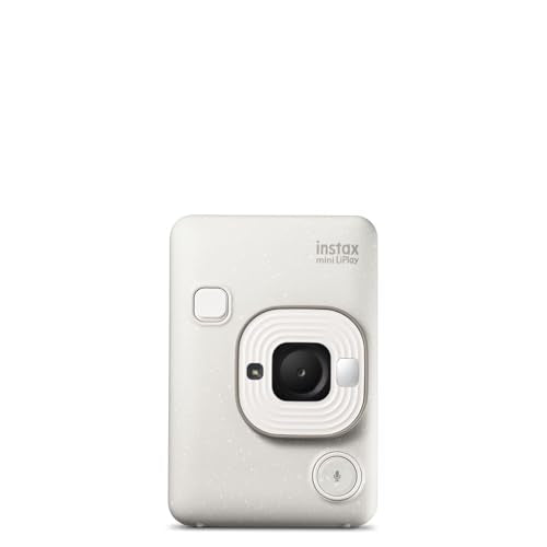 instax - Mini LiPlay, Cámara instantánea híbrida. Cámara e Impresora para Smartphones. Color Misty White