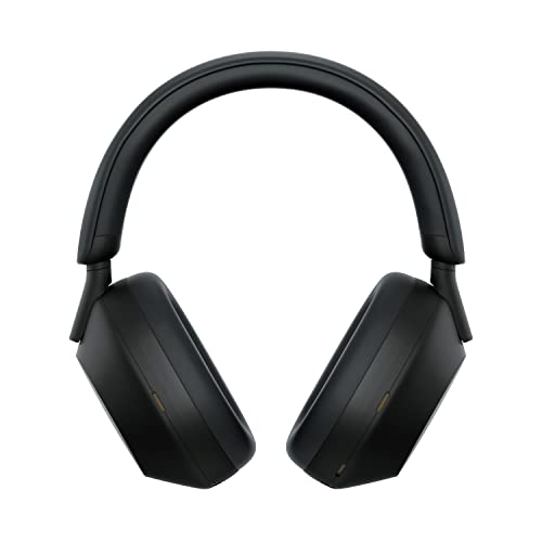 Sony WH-1000XM5 Noise Cancelling, Auriculares de diadema Bluetooth, Llamadas cristalinas, Hi-Res, 360 Reality Audio, 30 h de batería, Carga rápida, Incluye Funda rígida, iOS, Android - Negro