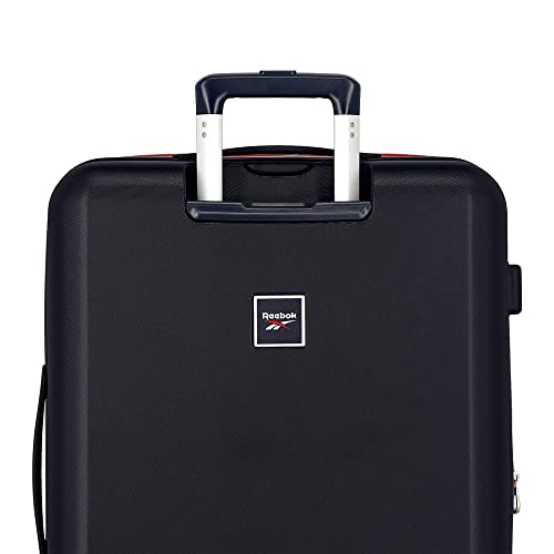 Reebok Roxbury Juego de Maletas Azul 55/70 cms Rígida ABS Cierre TSA Integrado 119,4L 6 kgs 4 Ruedas Dobles Equipaje de Mano