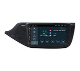 Radio de Coche para Kia Ceed Desde el 2012 Negro Brillante con cámara estándar Android GPS Bluetooth WiFi USB Dab+ Touchscreen 9" 4core Carplay AndroidAuto