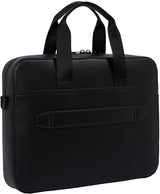 Tommy Hilfiger Maletín para portátil Hombre Foundation con bolsillo exterior, Negro (Black), Talla Única
