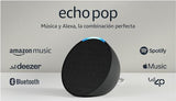 Echo Pop (Última generación) | Altavoz inteligente Bluetooth con Alexa de sonido potente y compacto | Antracita