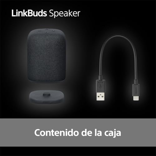 Sony LinkBuds Speaker – Altavoz portátil inalámbrico Bluetooth, IPX4, Resistente al Agua, 25 Horas de batería, Calidad de Llamada nítida, Exteriores, Viajes - Negro