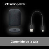 Sony LinkBuds Speaker – Altavoz portátil inalámbrico Bluetooth, IPX4, Resistente al Agua, 25 Horas de batería, Calidad de Llamada nítida, Exteriores, Viajes - Negro
