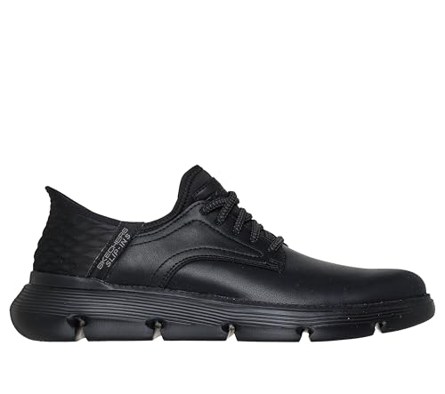 Skechers Slip-ins Garza-Gervin Casual Slip-on Shoes, Zapatos Hombre, Black Leather, 39.5 EU