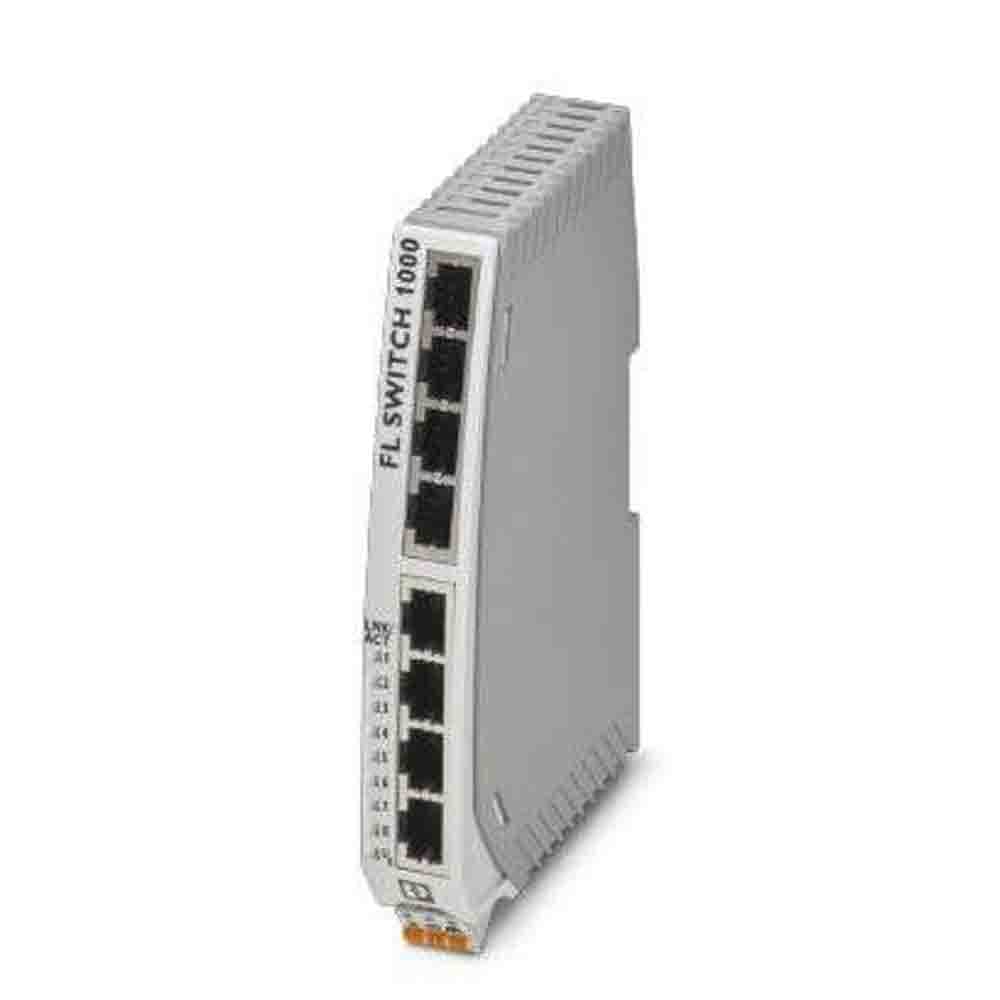 PHOENIX CONTACT FL Switch 1108N - Conmutador Ethernet (8 Puertos RJ45 con 10/100/1000 Mbit/s en Todos los Puertos)