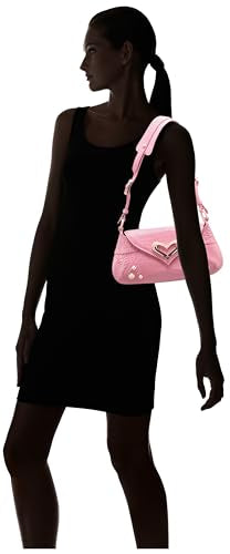 Pinko 520 Shoulder Classic Cuero St. Coco Brillante, Bolsa para Mujer, P31b Marino Block Color, 31