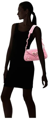Pinko 520 Shoulder Classic Cuero St. Coco Brillante, Bolsa para Mujer, P31b Marino Block Color, 31