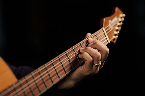 ORTEGA Ben Woods Signature Guitar Clavijero invertido Nylon 6 Cuerdas y funda Ben Woods Fishman-ORTEGA Clasica Blend System con salida XLRFLAMETAL-TWO