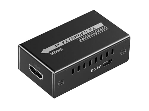 PremiumCord Extensor 4K USB-C a HDMI vía Cat5E/6/6A, UHD 4K 2160p 120Hz, Full HD 1080p, HDMI 2.0, HDCP 1.4/2.2, HDR10, Sin Retardo