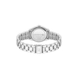 Lacoste Reloj con Movimiento de Cuarzo de Tres Manecillas para Mujer Colección Parisienne con Correa de Acero Inoxidable Plateada - 2001422