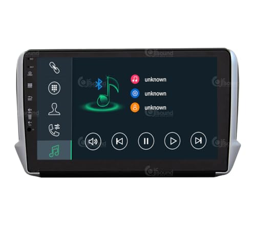 Radio de Coche para Peugeot 2008 208 Android GPS Bluetooth WiFi USB Dab+ Touchscreen 10" 8core Carplay AndroidAuto