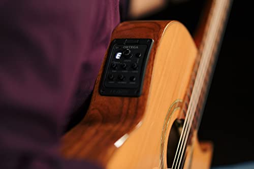 ORTEGA Ben Woods Signature Guitar Clavijero invertido Nylon 6 Cuerdas y funda Ben Woods Fishman-ORTEGA Clasica Blend System con salida XLRFLAMETAL-TWO