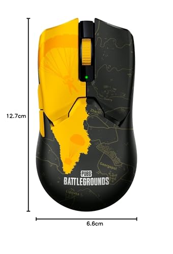 Razer Viper V2 Pro Ratón Inalámbrico ligero para Juegos de Deportes Electrónicos de 58g (Sensor Óptico de 30K DPI, HyperSpeed, Interruptores de Ratón Óptico Gen-3, Opciones de 5 DPI) PUBG Edición