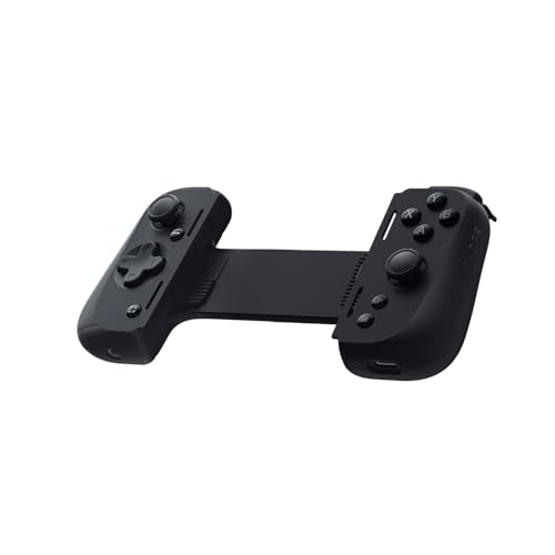 Razer Kishi V2 Pro - Mando de juegos móvil para Android (HyperSense Haptics, Puente Extensible, Carga Passthrough, Audio de 3,5 mm, USB-C, Modo de Mando Virtual) Negro