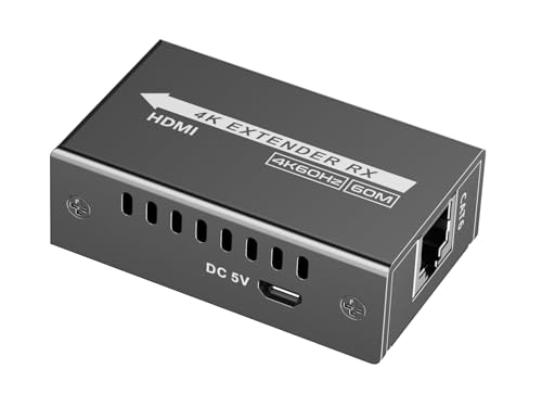 PremiumCord Extensor 4K USB-C a HDMI vía Cat5E/6/6A, UHD 4K 2160p 120Hz, Full HD 1080p, HDMI 2.0, HDCP 1.4/2.2, HDR10, Sin Retardo