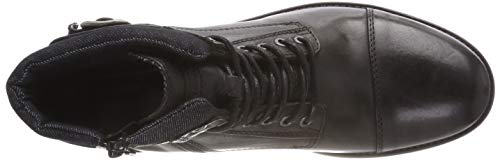 JACK & JONES - Jfwalbany Leather Anthracite STS, Botas Estilo Motero Hombre, Gris, 44 EU