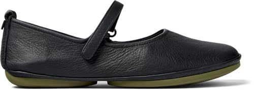 Camper Women's Right Nina K201365 Mary Jane Flat, Black 019, 35 EU