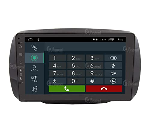 Radio de Coche para Smart 453 Android GPS Bluetooth WiFi USB Dab+ Touchscreen 9" 4core Carplay AndroidAuto