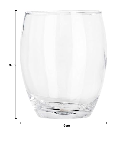 alpina Juego de 6 vasos de agua, 350 ml, aptos para lavavajillas