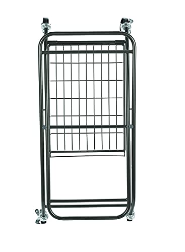Artesa Verona - Carrito plegable para la colada con cesta, color negro