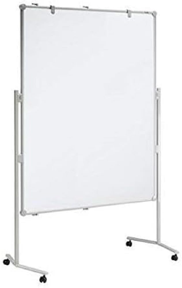 MAUL Pizarra profesional 150 x 120 cm, pizarra blanca magnética y se puede escribir en vertical u horizontal, 1 unidad, color blanco