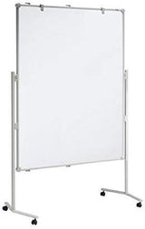 MAUL Pizarra profesional 150 x 120 cm, pizarra blanca magnética y se puede escribir en vertical u horizontal, 1 unidad, color blanco
