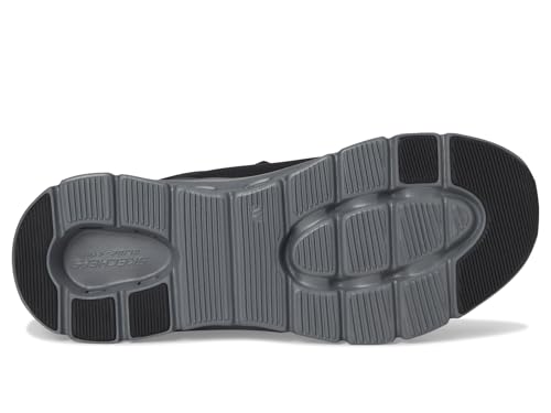 Skechers Arch Fit Glide-Step Pro, Zapatillas Hombre, Black Knit/Charcoal PU, 44 EU