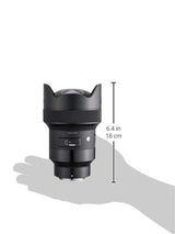 Sigma F1.8 DG HSM Art - Objetivo Ultra Angular con luminosidad de 14 mm, Color Negro