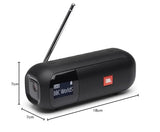 JBL Tuner 2 Sintonizador de radio JBL, altavoz portátil Bluetooth con MP3, DAB plus y radio FM, sonido potente y nitidez, color negro