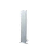 Muse M-1250 BTW - Torre de Sonido Bluetooth con Radio PLL FM - 100W - 20 Estaciones almacenables - Subwoofer Integrado - Blanco