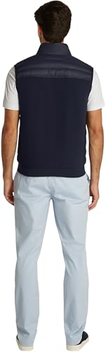 Tommy Hilfiger Chaleco Hombre Mix Media Acolchado, Azul (Desert Sky), XL