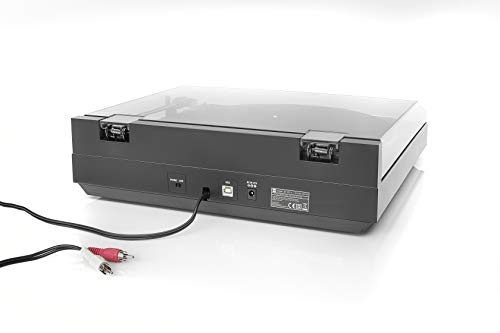 Dual DT 210 USB - Tocadiscos para equipo de audio (USB, 35/45 rpm), color negro