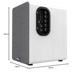 Wiibo Neo 100 White Altavoces Vintage Estanteria Bluetooth HiFi Activos 100w Pareja