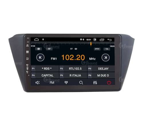 Radio de Coche para Skoda Fabia 2015 Android GPS Bluetooth WiFi USB Dab+ Touchscreen 9" 4core Carplay AndroidAuto