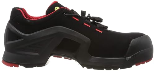 Uvex Zapatos bajos de seguridad / Construido para el trabajo "One" 8516 S3, negro/rojo, Ancho: 11, diferentes Tamaños - Negro/Rojo, 43 EU