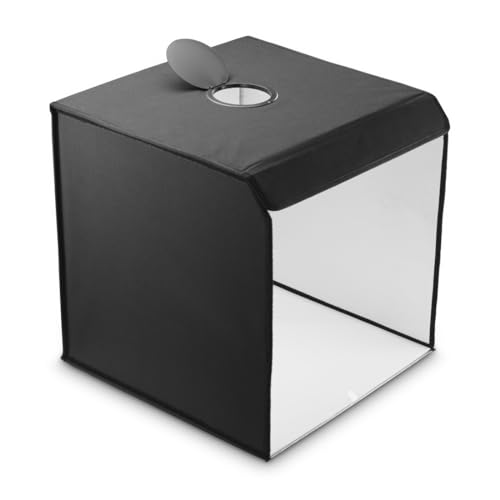 Hama Caja de Fotos, 50 x 50 cm (Estudio fotográfico, Mini Estudio fotográfico, Caja de luz, Caja de luz, Caja Ligera, Caja Blanca, Pantalla Verde, Tienda de luz, Cubo de Fotos, para fotografía de