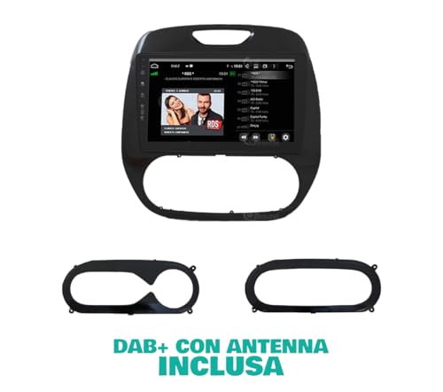 Radio de Coche para Renault Captur 2013-2016 (con medianav o USB Central) Android GPS Bluetooth WiFi USB Dab+ Touchscreen 9" 8core Carplay AndroidAuto