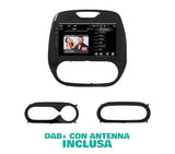 Radio de Coche para Renault Captur 2013-2016 (con medianav o USB Central) Android GPS Bluetooth WiFi USB Dab+ Touchscreen 9" 8core Carplay AndroidAuto