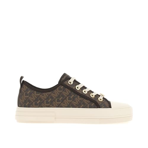 MICHAEL KORS Evy Lace UP, Sneaker Mujer, Brown, 39.5 EU