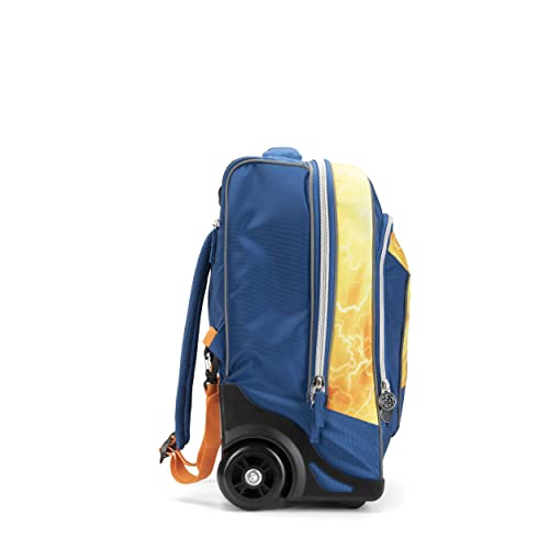 DRAGON BALL - Mochila Trolley Ajustable con asa y correas retráctiles, cremallera y bolsillo frontal con cremallera - Mochila para niña - Mochila escolar 36 x 23 x 47 cm, turquesa, Talla única, Casual