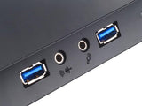 Silverstone SST-ML03B - Caja de ordenador de sobremesa (HTPC, micro-ATX, 1 x USB 3.0, interruptor de encendido/apagado integrado), negro