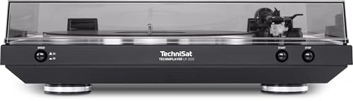 TechniSat TechniPlayer LP 200 - Tocadiscos (Tocadiscos de tracción por correa, Negro, Plata, Aluminio, 45 RPM, 0,25%, 3,6 kg)