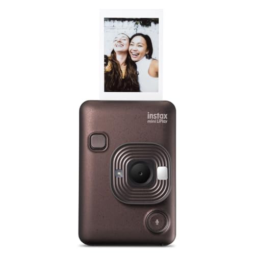 instax - Mini LiPlay, cámara instantánea híbrida. Cámara e Impresora para Smartphones. Color Deep Bronze