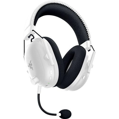 Razer Blackshark V2 Pro (Xbox) - Auriculares E-Sports Inalámbricos de Consola para Xbox S|X & One (Triforce de 50mm, HyperSpeed 2,4 GHz, Micrófono Desmontable HyperClear) Blanco