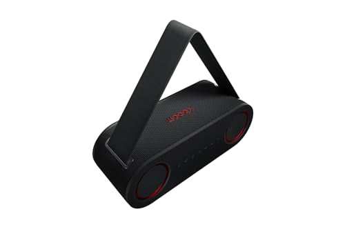 LG xboom Bounce, Altavoz Inalámbrico, Bluetooth, 40W, Sonido Sound Boost, Resistente al Agua IP67, Autonomía 30h, Color de Luces LED Variable, Amplia Conectividad