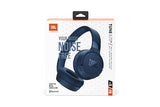 JBL Auriculares Tune 670 NC, auriculares supraaurales inalámbricos ligeros con cancelación de ruido adaptativa, Bluetooth y 70 horas de batería, azul