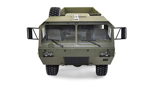 Amewi U.S. Camión 8 x 8 volquete 1:12, vehículo Militar teledirigido, Color Verde (22437)